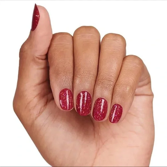 *Retired* Color Street: All Fired Up Red Orange Gold Glitter Fall Christmas - Picture 14 of 16